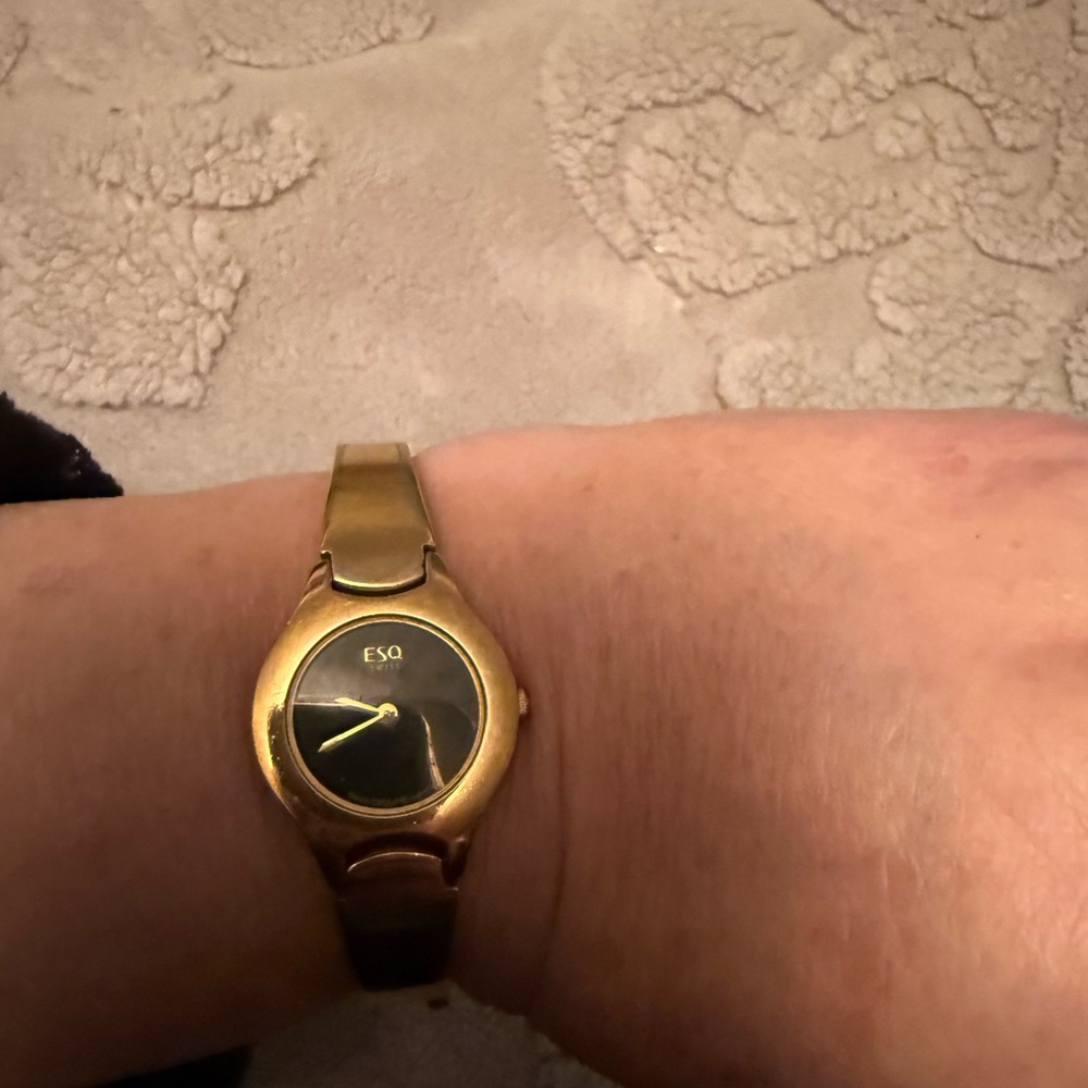 ESQ Women's Gold Bracelet Watch with Black Dial - Picture 5 of 7